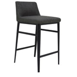 Counter Stool Charcoal Grey Contemporary Counter Stools LOOMLAN By Moe's Home