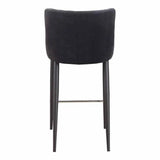 Counter Stool Dark Grey Contemporary Counter Stools LOOMLAN By Moe's Home