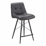 Counter Stool Grey Industrial Counter Stools LOOMLAN By Moe's Home