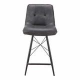 Counter Stool Grey Industrial Counter Stools LOOMLAN By Moe's Home