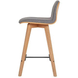 Counter Stool Grey Scandinavian Counter Stools LOOMLAN By Moe's Home