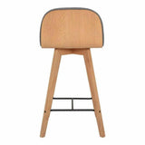 Counter Stool Grey Scandinavian Counter Stools LOOMLAN By Moe's Home