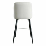 Counter Stool Ivory White Contemporary Counter Stools LOOMLAN By Moe's Home