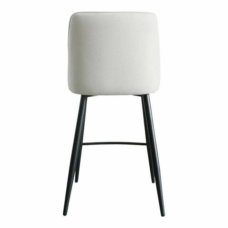 Counter Stool Ivory White Contemporary Counter Stools LOOMLAN By Moe's Home