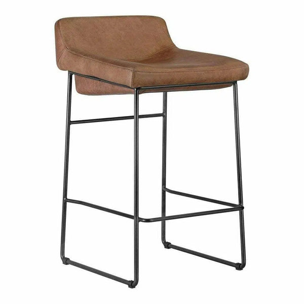 Counter Stool Open Road Brown Contemporary Counter Stools LOOMLAN By Moe's Home