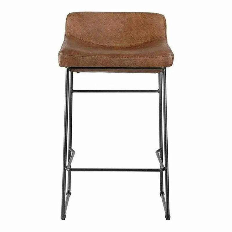 Counter Stool Open Road Brown Contemporary Counter Stools LOOMLAN By Moe's Home