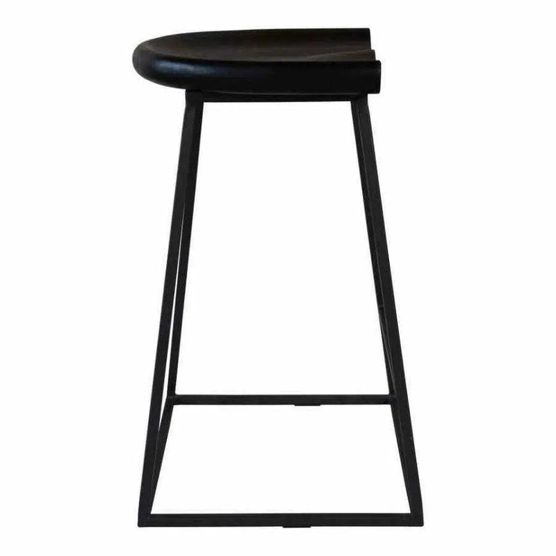 Counter Stool (Set of 2) Brown Industrial Counter Stools LOOMLAN By Moe's Home