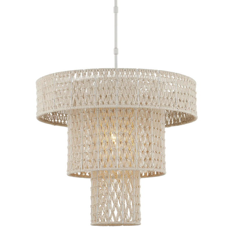 Counterculture Cream Chandelier Chandeliers LOOMLAN By Currey & Co