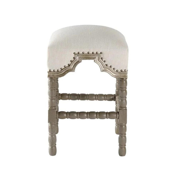 Counterstool San Marcos, French Silver-Bae Porcelain Counter Stools LOOMLAN By Peninsula Home