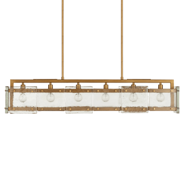 Countervail Rectangular Chandelier Chandeliers LOOMLAN By Currey & Co