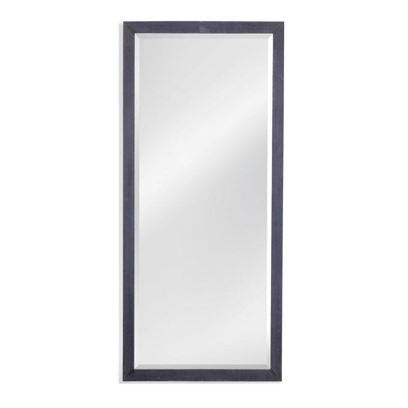 Courtland Wood Blue Vertical Floor Mirror Floor Mirrors LOOMLAN By Bassett Mirror