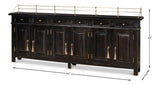 Covent Gardens Sideboard Ebony Sideboards LOOMLAN By Sarreid