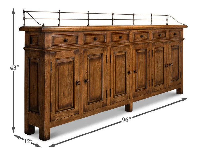 Covent Gardens Sideboard Fruitwood Sideboards LOOMLAN By Sarreid