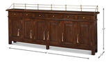 Covent Gardens Sideboard Walnut Sideboards LOOMLAN By Sarreid