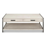 Covet Cocktail Coffee Table With Drawers and Storage Shelf Coffee Tables LOOMLAN By Sarreid