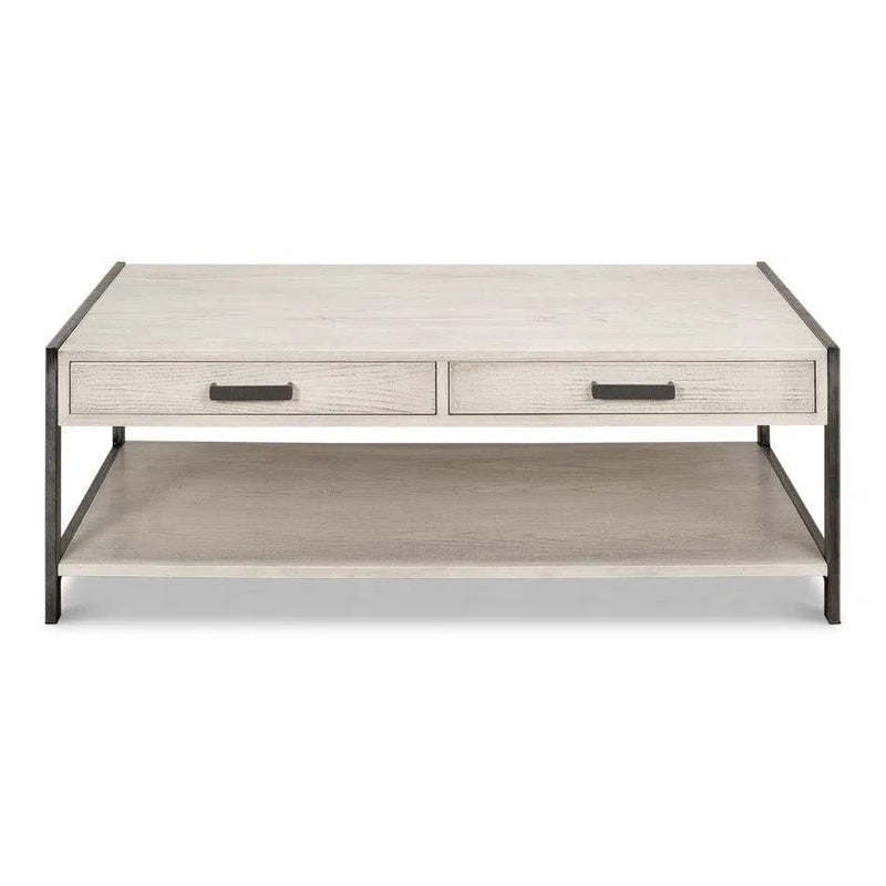 Covet Cocktail Coffee Table With Drawers and Storage Shelf Coffee Tables LOOMLAN By Sarreid