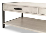 Covet Cocktail Coffee Table With Drawers and Storage Shelf Coffee Tables LOOMLAN By Sarreid