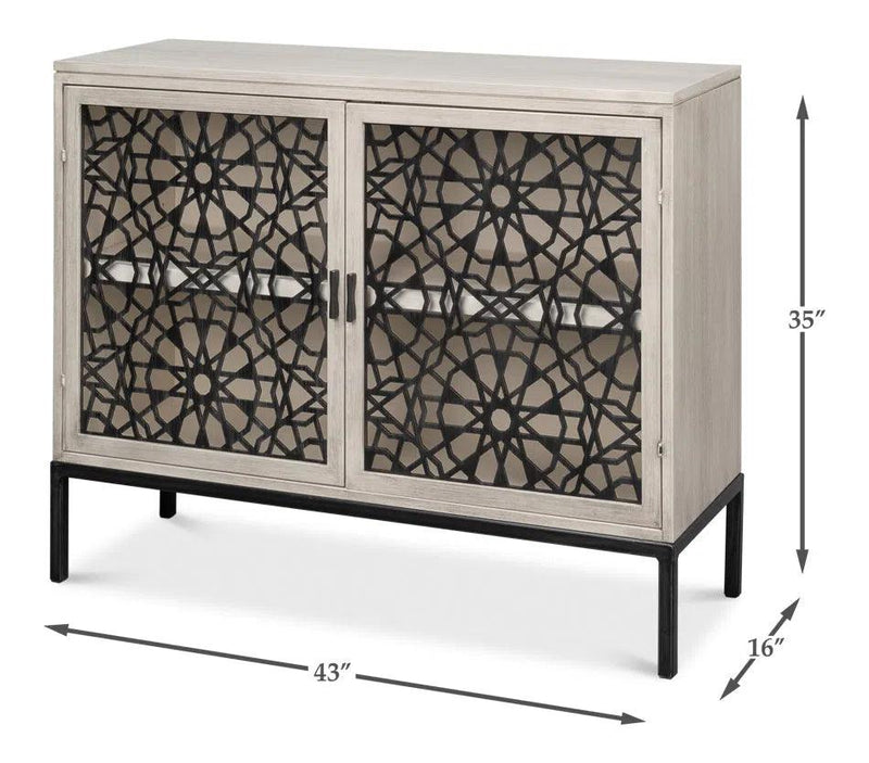 Covet Door Two Tone Accent Cabinet Accent Cabinets LOOMLAN By Sarreid