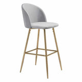 Cozy Bar Chair Gray Bar Stools LOOMLAN By Zuo Modern