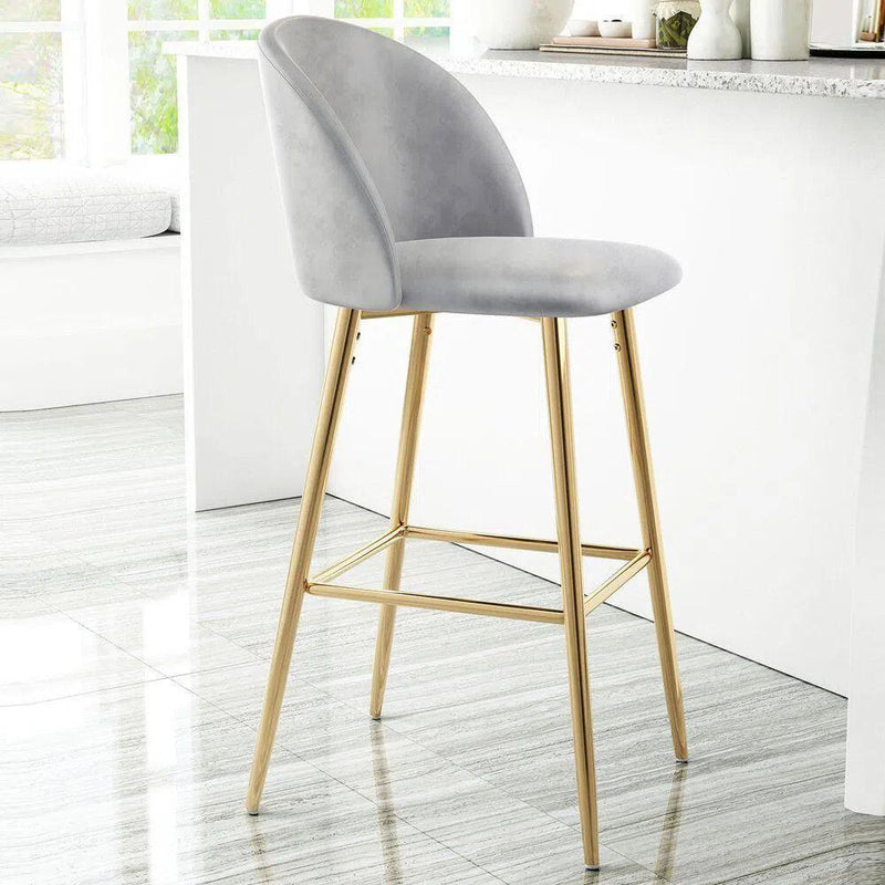 Cozy Bar Chair Gray Bar Stools LOOMLAN By Zuo Modern