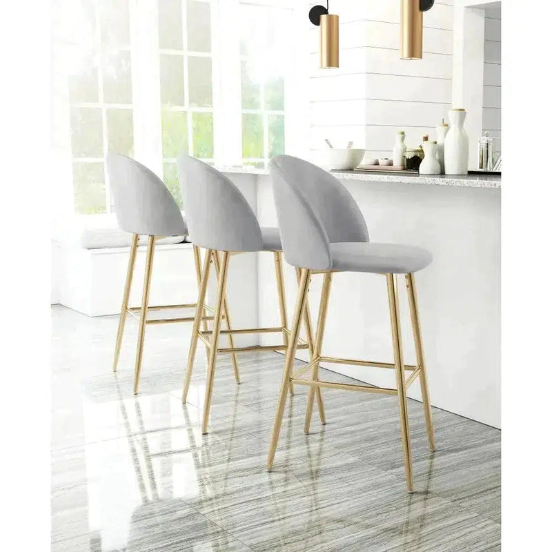 Cozy Bar Chair Gray Bar Stools LOOMLAN By Zuo Modern