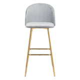 Cozy Bar Chair Gray Bar Stools LOOMLAN By Zuo Modern