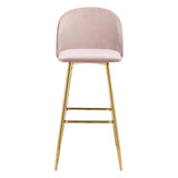 Cozy Bar Chair Pink Bar Stools LOOMLAN By Zuo Modern