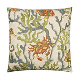 Crab Walk Multi Color Throw Pillow With Insert Throw Pillows LOOMLAN By D.V. Kap