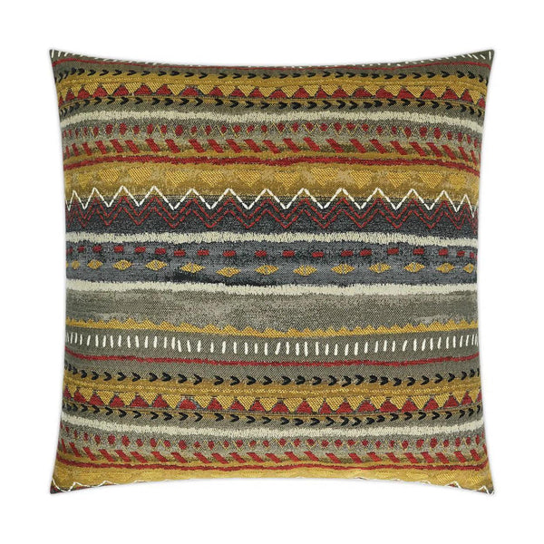 Crafting Copper Yellow Large Throw Pillow With Insert Throw Pillows LOOMLAN By D.V. Kap