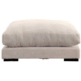 Cream Corduroy Couch Down Filled Modular Ottoman Modular Components LOOMLAN By Moe's Home