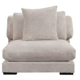 Cream Corduroy Couch Down Filled Slipper Chair Modular Modular Components LOOMLAN By Moe's Home