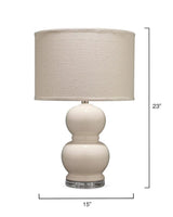 Cream Glass Bubble Table Lamp Table Lamps LOOMLAN By Jamie Young