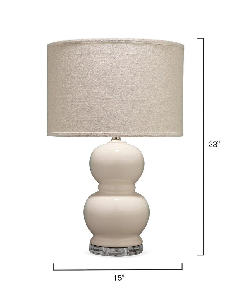 Cream Glass Bubble Table Lamp Table Lamps LOOMLAN By Jamie Young