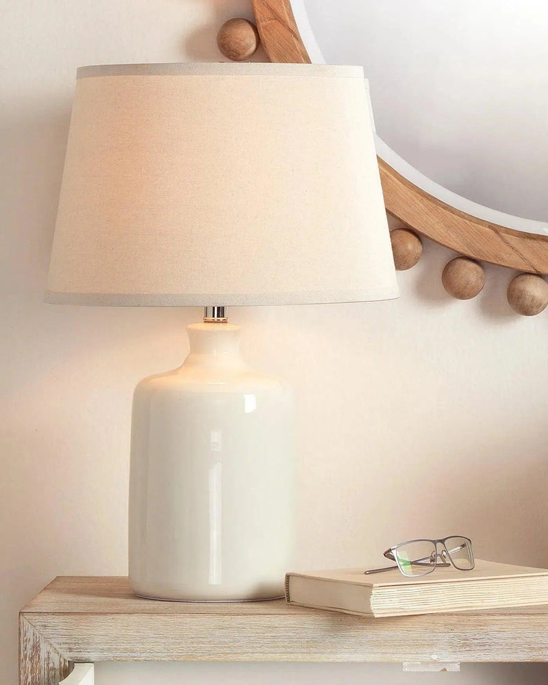 Cream Glass Cream Milk Jug Table Lamp Table Lamps LOOMLAN By Jamie Young