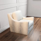 Cream Swivel Club Chair Sophie Zion Hot & Bae Porcelain Club Chairs LOOMLAN By Peninsula Home