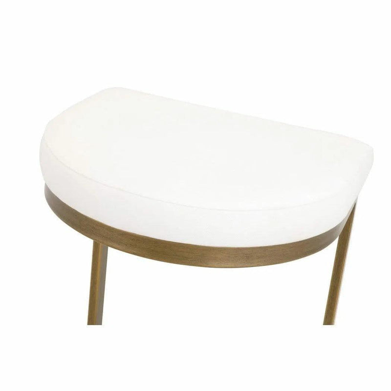 Cresta Counter Stool LiveSmart Peyton-Pearl Brushed Gold Counter Stools LOOMLAN By Essentials For Living