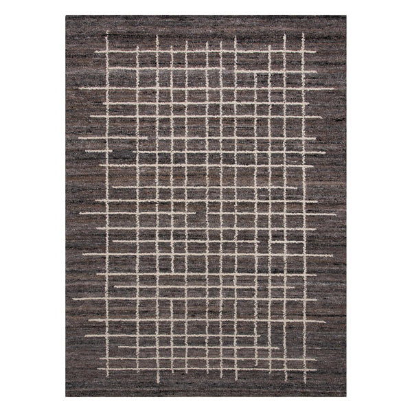 Cria Lines Dk.Brown Area Rugs For Living Room Area Rugs LOOMLAN By LOOMLAN