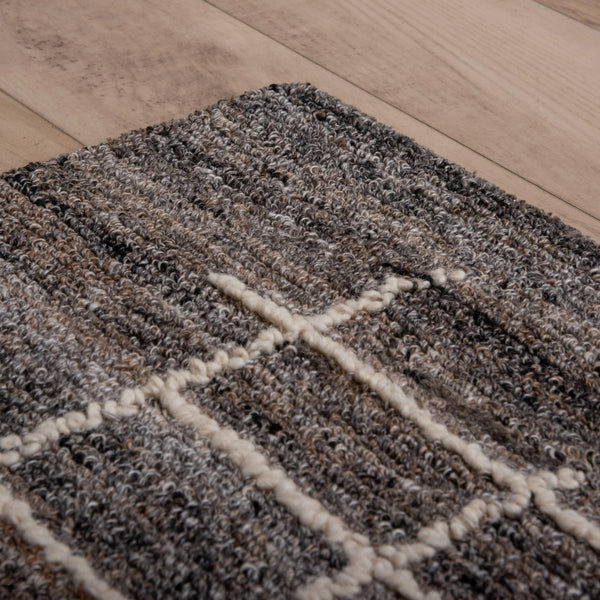 Cria Lines Dk.Brown Area Rugs For Living Room Area Rugs LOOMLAN By LOOMLAN