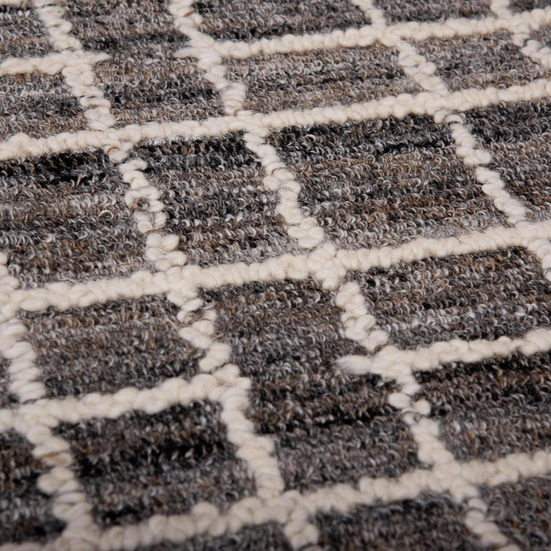 Cria Lines Dk.Brown Area Rugs For Living Room Area Rugs LOOMLAN By LOOMLAN