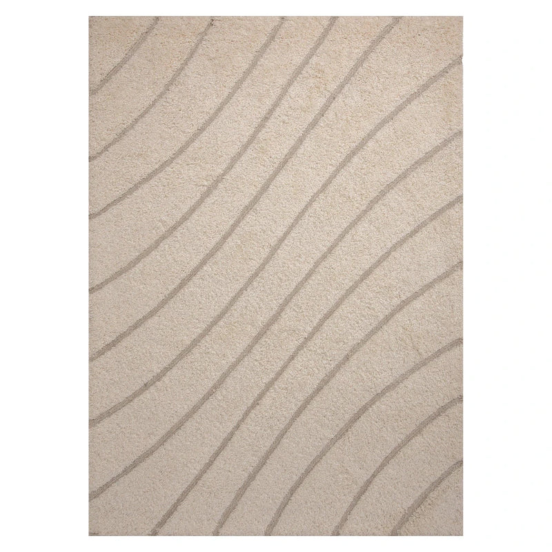 Crim Solid Beige Area Rugs For Living Room Area Rugs LOOMLAN By LOOMLAN