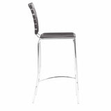 Criss Cross Counter Chair (Set of 2) Espresso Counter Stools LOOMLAN By Zuo Modern