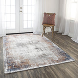 Croe Abstract Ivory Area Rugs For Living Room Area Rugs LOOMLAN By LOOMLAN