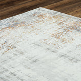 Croe Abstract Ivory Area Rugs For Living Room Area Rugs LOOMLAN By LOOMLAN