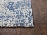 Cron Floral Blue Large Area Rugs For Living Room Area Rugs LOOMLAN By LOOMLAN