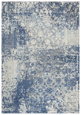 Cron Floral Blue Large Area Rugs For Living Room Area Rugs LOOMLAN By LOOMLAN