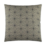 Crosby Graphite Brown Throw Pillow With Insert Throw Pillows LOOMLAN By D.V. Kap