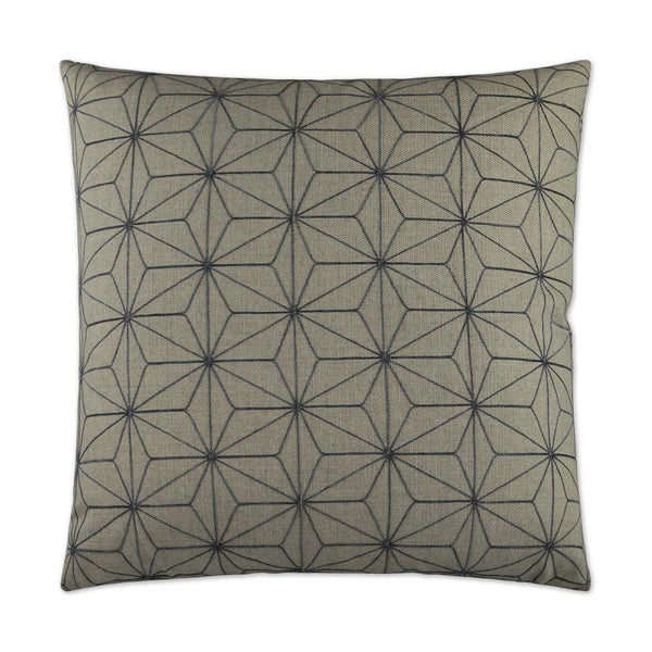 Crosby Graphite Brown Throw Pillow With Insert Throw Pillows LOOMLAN By D.V. Kap