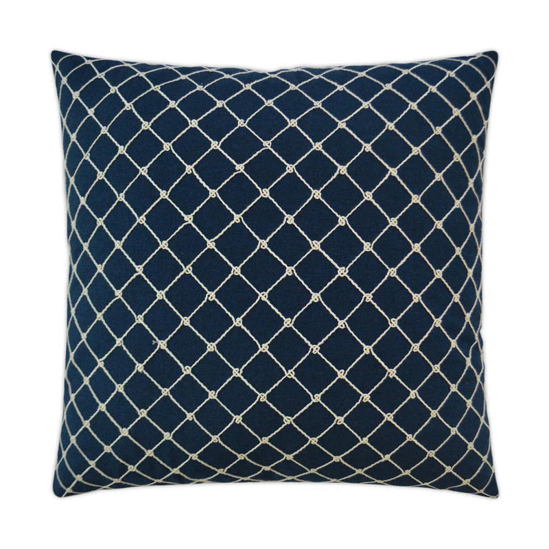 Crossroads Blue Throw Pillow With Insert Throw Pillows LOOMLAN By D.V. Kap