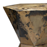 Crown Small Patina Metal Mid Century Modern Side Table Side Tables LOOMLAN By Jamie Young