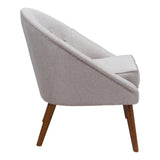 Cruise Accent Chair Gray Accent Chairs LOOMLAN By Zuo Modern